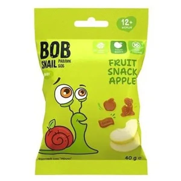 %Снек фруктовий Равлик Боб Bob Snail яблуко 40 г