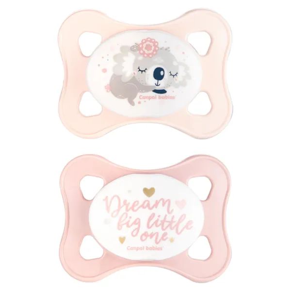 КАНПОЛ 23/910 ПУСТЫШКА СИЛИК. СИММЕТР. 0-2 МЕС 2ШТ РОЗОВЫЙ 1177