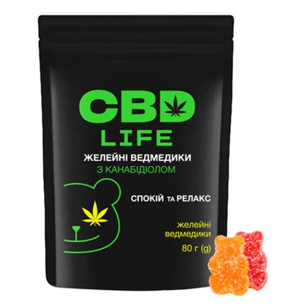 %CBD пастилки Желейные мишки с каннабидиолом 80 г