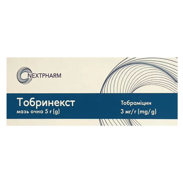 %Тобринекст мазь глазная 3 мг/г туба-канюля 5 г