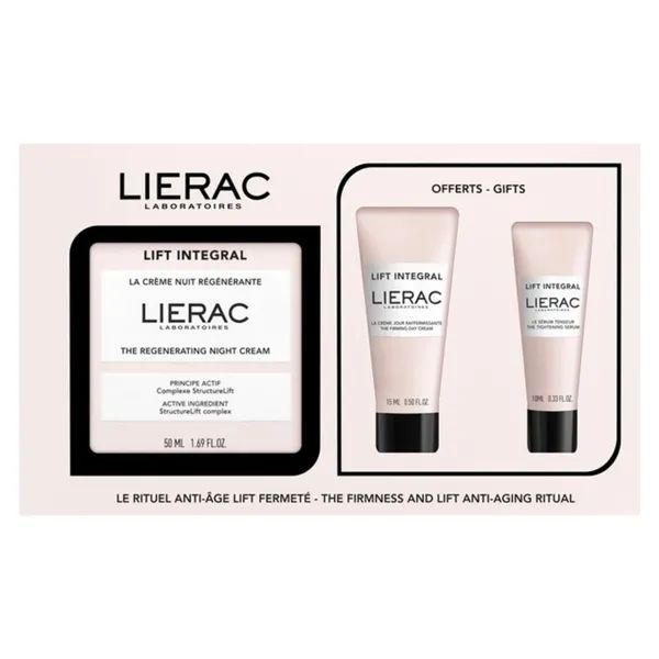 %LIERAC НАБОР ЛИФТ ИНТЕГРАЛЬ КРЕМ НОЧНОЙ 50МЛ + ДНЕВНОЙ 15МЛ + СЫВОРОТКА10МЛ  4430