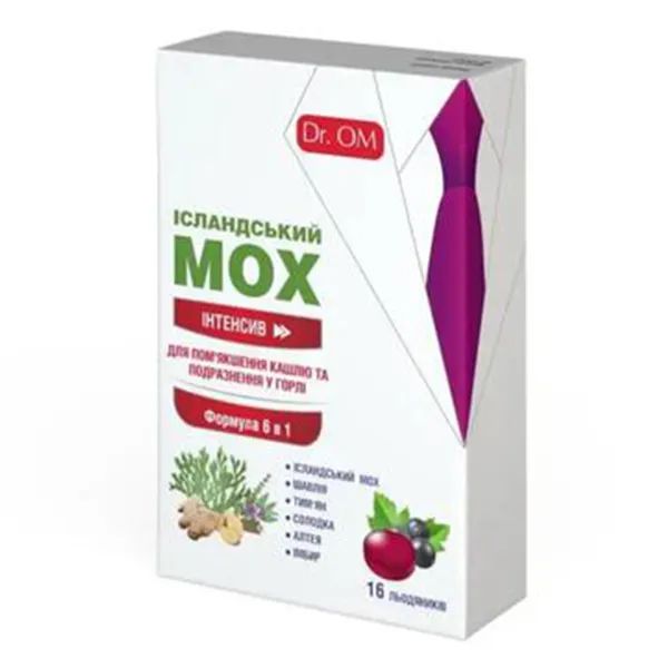 ИСЛАНД.МОХ ИНТЕНСИВ ЛЕДЕНЦЫ DR.OM №16 ЧЕРН.СМОРОДИНА 1474