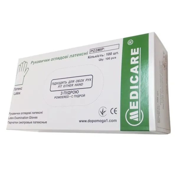 ПЕРЧАТКИ СМОТР. Н/СТ EG-112 (РАЗМ. M) ЛАТЕКС С ПУДРОЙ ГЛАД. 50ПАР (100ШТ)  4488