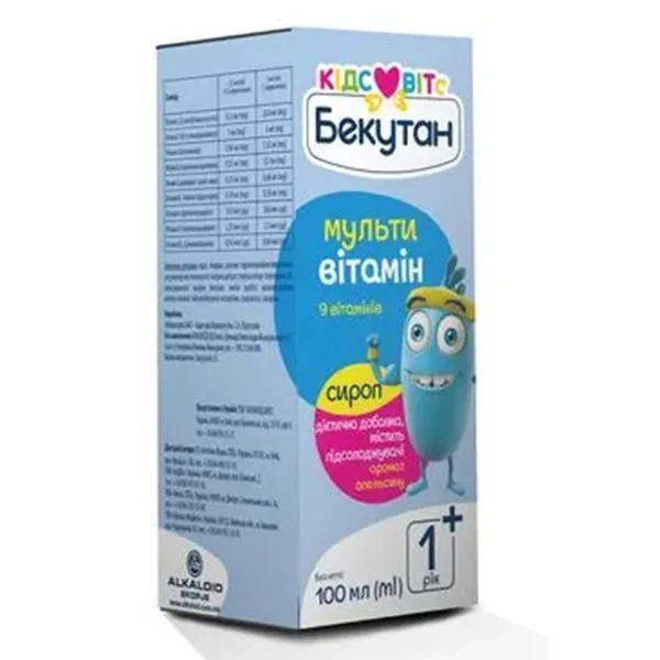 БЕКУТАН КИДС ВИТС МУЛЬТИВИТАМИН СИРОП 100 МЛ