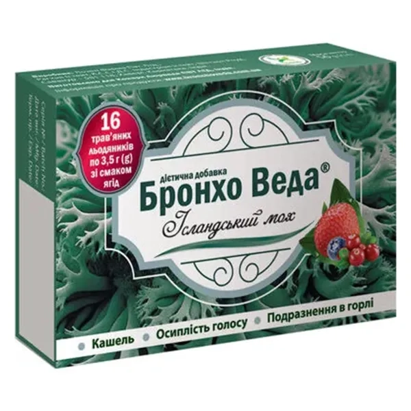 БРОНХО ВЕДА ИСЛАНД.МОХ ЛЕДЕНЦЫ №16 ЯГОДЫ