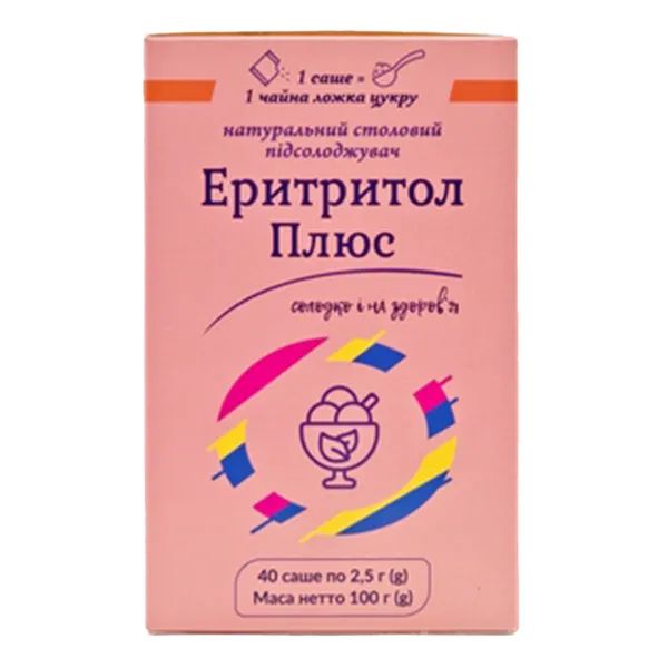 ЭРИТРИТОЛ ПЛЮС ПОР. САШЕ 2,5 Г №40