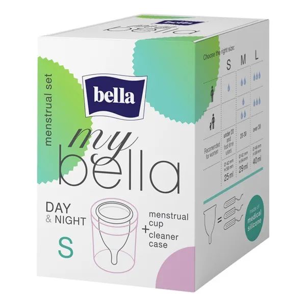 ЧАША МЕНСТРУАЛЬНАЯ MY BELLA + КОНТЕЙНЕР РАЗМ. S
