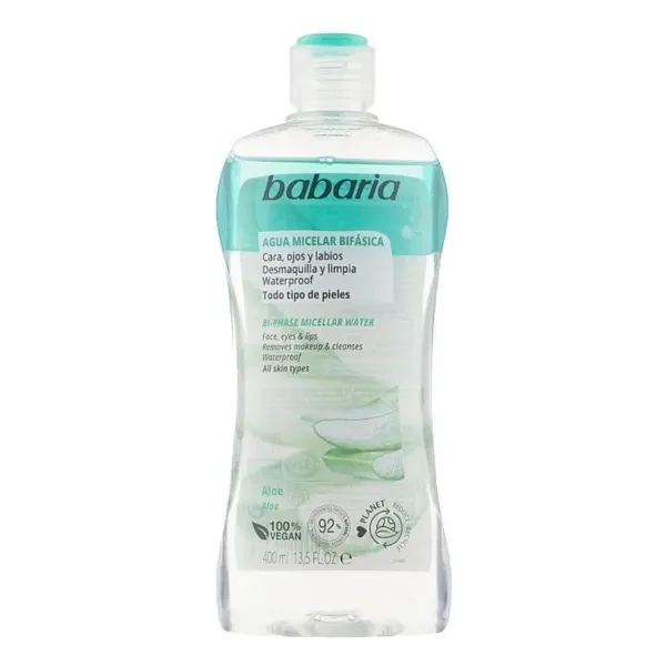BABARIA ВОДА МИЦЕЛЛЯРНА ДВУХФАЗНАЯ АЛОЭ 400МЛ 0159