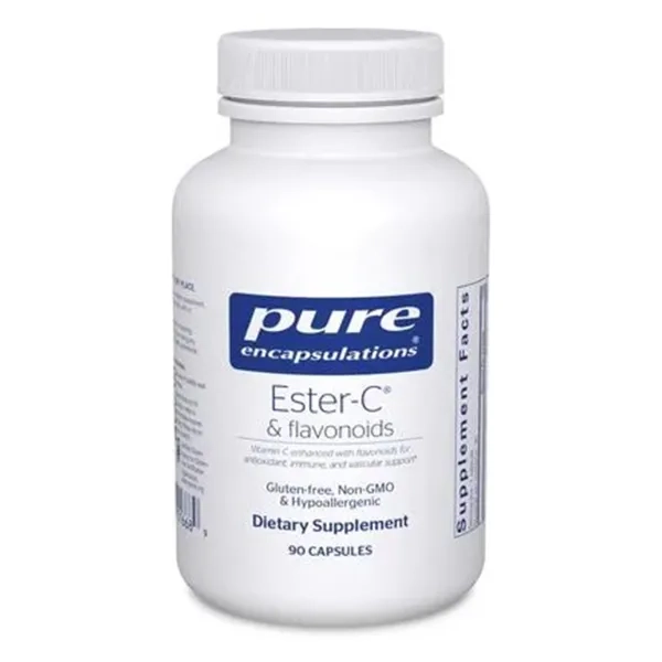 %Ester-C и флавоноиды Pure Encapsulations капсулы №90