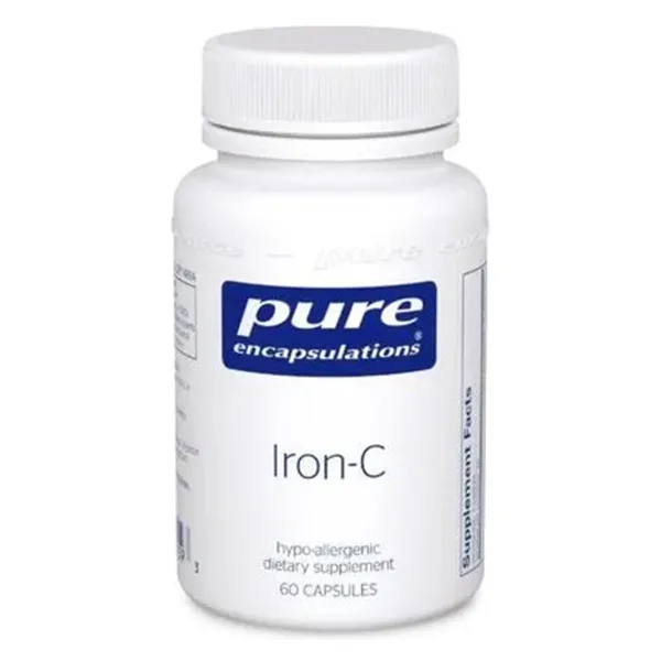 %Залізо з вітаміном C Iron-C Pure Encapsulations капсули №60