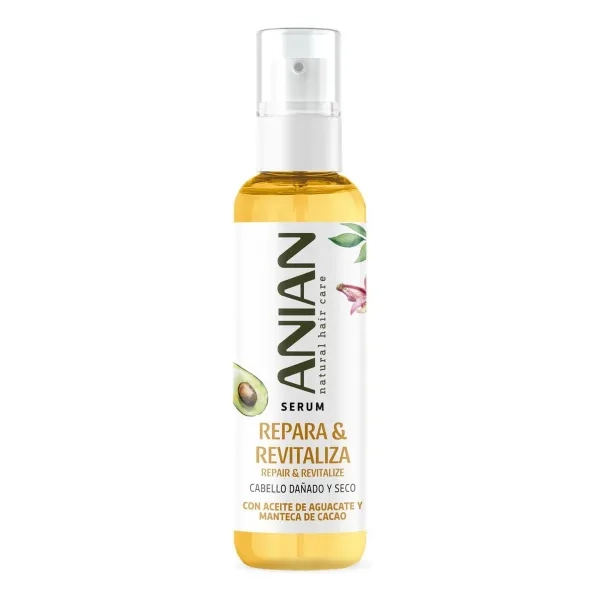 %Восстанавливающая сыворотка для волос Аниан Anian Natural Repair & Revitalize Serum с растительным кератином 100 мл