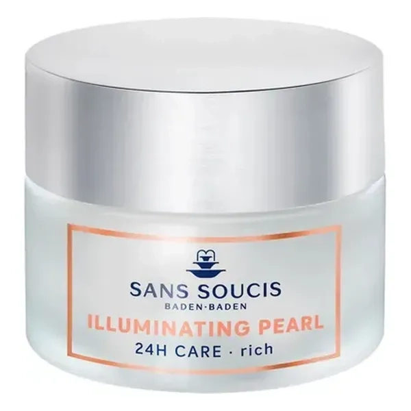 %Подтягивающий крем для лица для сияния кожи Sans Soucis (Сан Суси) Illuminating Pearl 24h для сухой кожи 50 мл