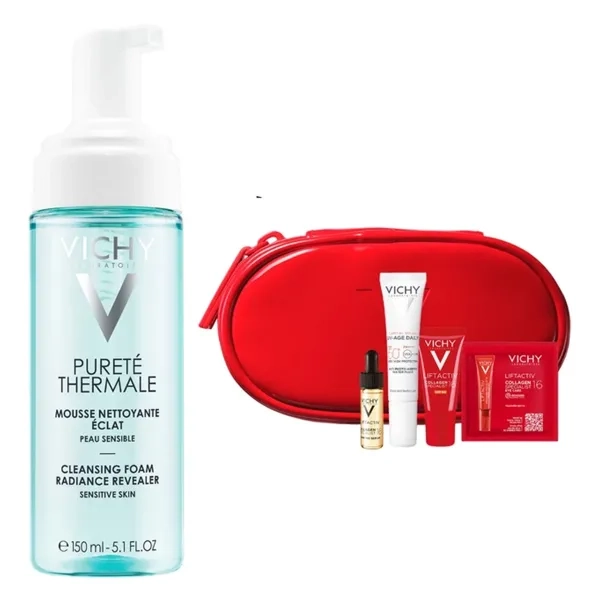 %VICHY НАБОР ЛИФТАКТИВ КОЛЛАГЕН СПЕЦ.16 АНТИВОЗРАСТ.УХОД +КОСМЕТИЧКА 9097