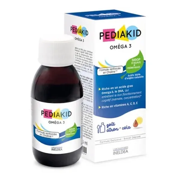 %Педиакид PEDIAKID Omega-3 с холином для улучшения когнитивных функций флакон 125 мл