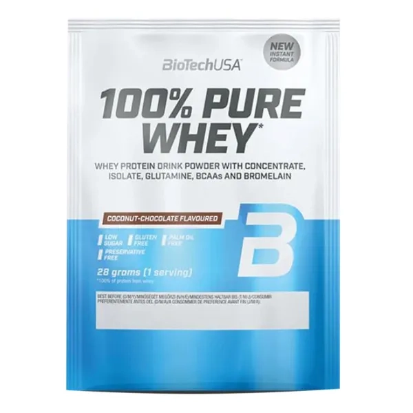 %BIOTECH ПРОТЕИН 100% PURE WHEY  КОКОС ШОКОЛАД 28Г 8514