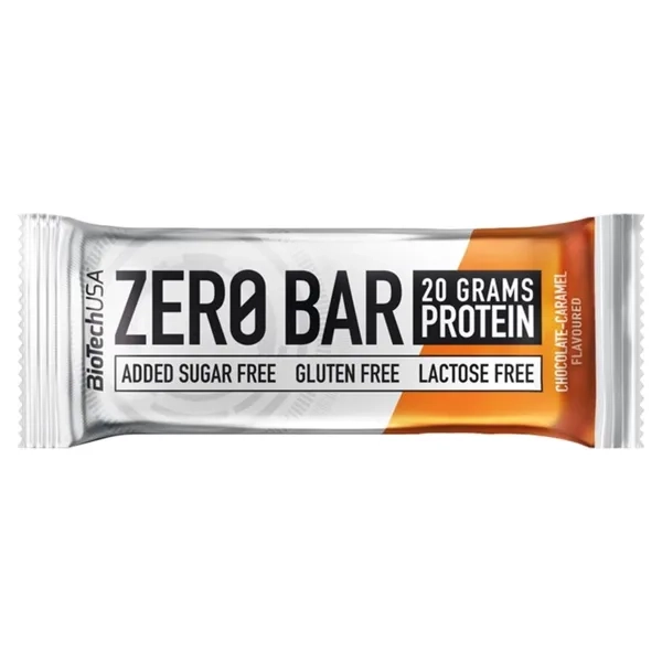 %BIOTECH БАТОНЧИК ПРОТЕИН ZERO BAR 50Г ШОКОЛАД КАРАМЕЛЬ  3619