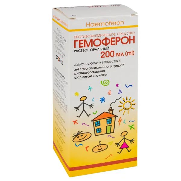%Гемоферон раствор оральный флакон 200 мл