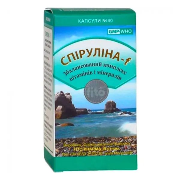 %Спирулина-f капсулы №40