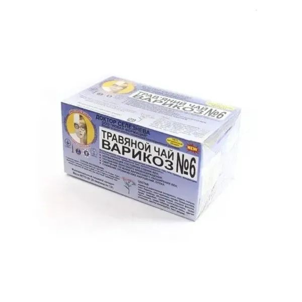 %Фіточай Доктор Селезньова №6 при варикозному розширенні вен №20