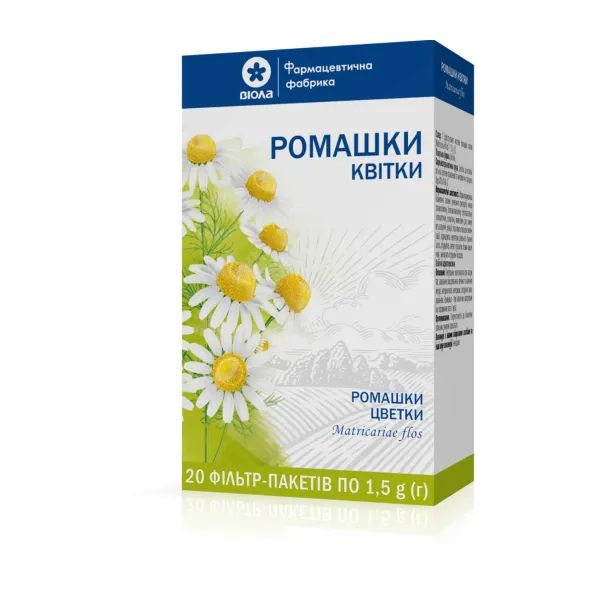 %Ромашки цветки 1,5 г фильтр-пакет пачка №20