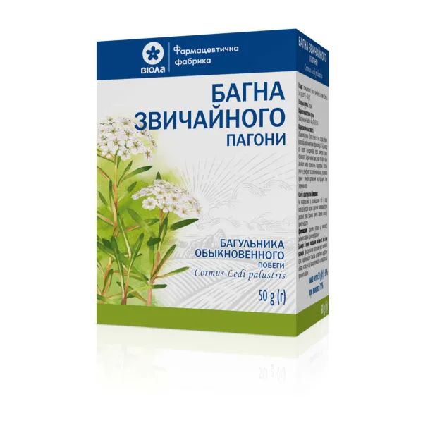 %Багульника болотного побеги 50 г пачка с внутренним пакетом