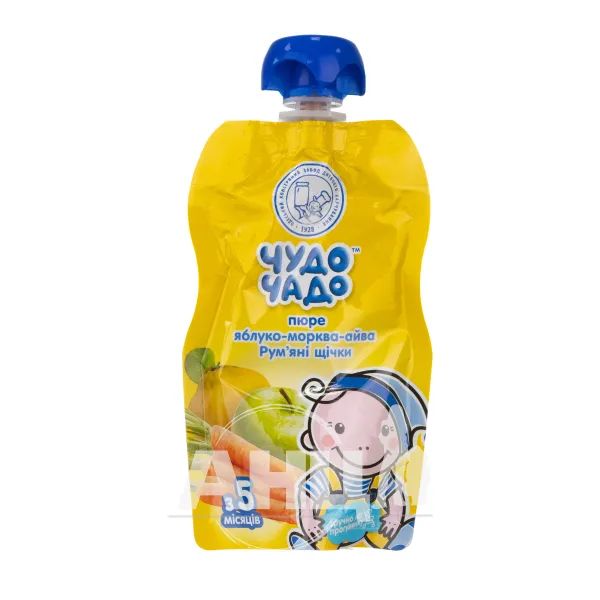 Пюре Чудо-Чадо яблуко, морква та айва 90 г