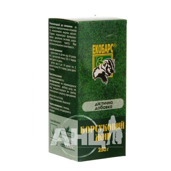 %Борсуковий жир 250 г