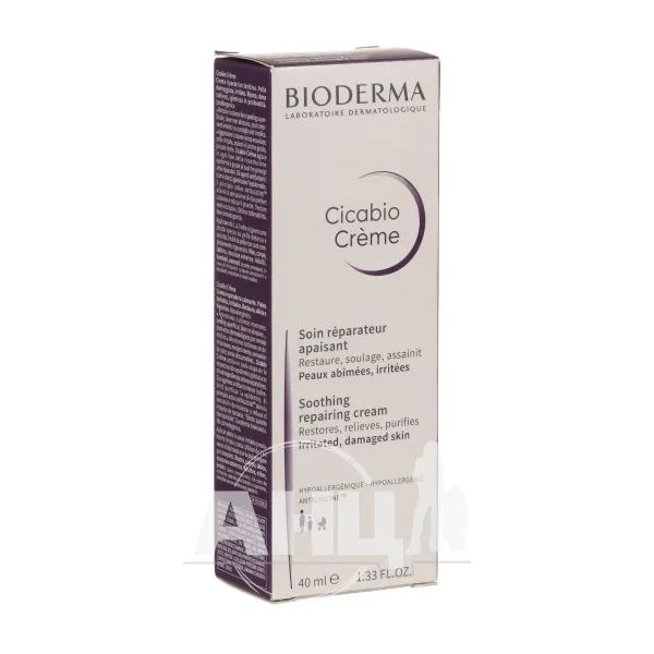 %Крем Bioderma Cicabio восстанавливающий успокаивающий для кожи лица 40 мл