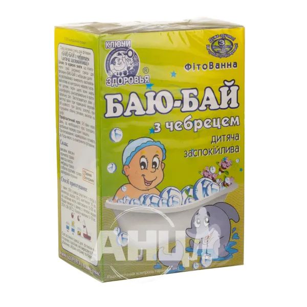 %Суміш суха рослинна для фітованни Ключі здоров'я фільтр-пакет 30 г баю-бай з чебрецем №3