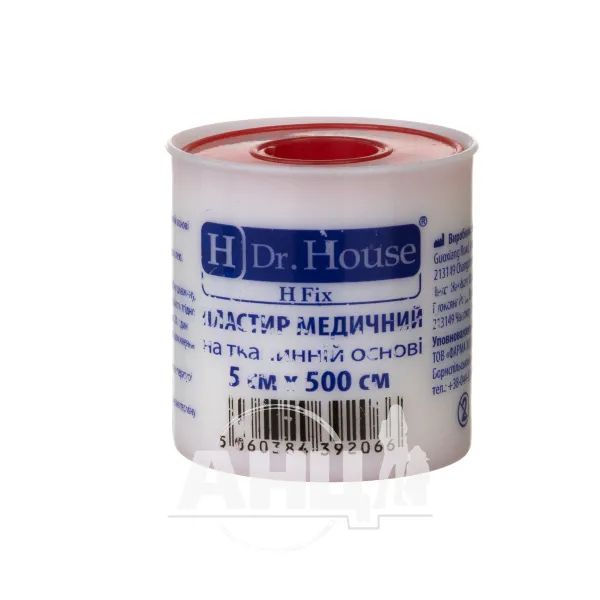 %Пластырь медицинский Dr. House на тканевой основе 5 см х 500 см