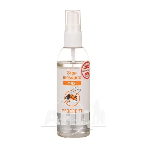 %Репелентний лосьйон-спрей Stop Mosquito Maxi флакон 90 мл