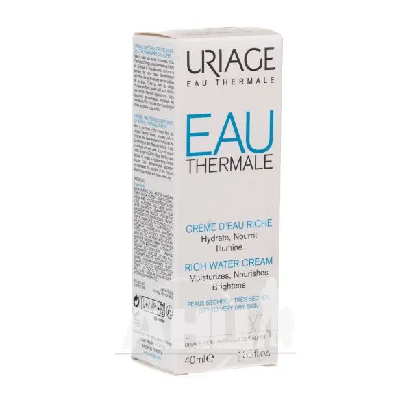 %Крем для лица Uriage Eau Thermale Rich Water Cream увлажняющий 40 мл