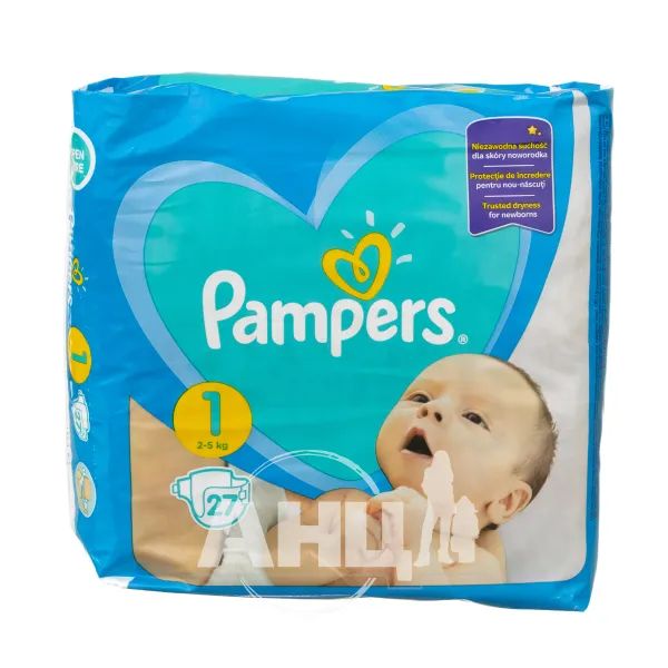 %Подгузники детские Pampers New Baby-Dry Newborn №27