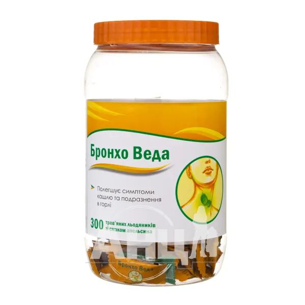 %Бронхо Веда леденцы мед и лимон №300
