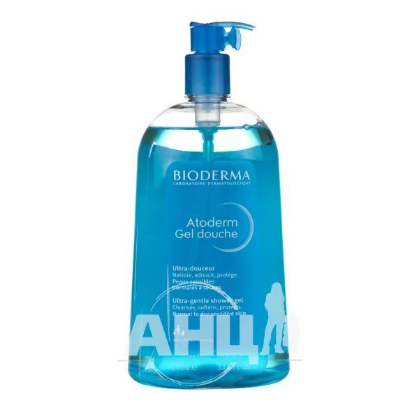 %Гель для душа Bioderma Atoderm Gentle Shower Gel для сухої і чутливої шкіри 1000 мол