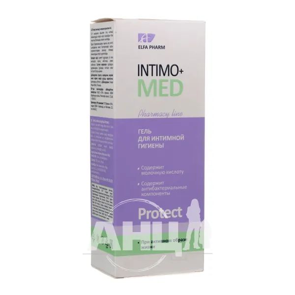 %Гель для інтимной гігієни Elfa Pharm Intimo+med protect 200 мл