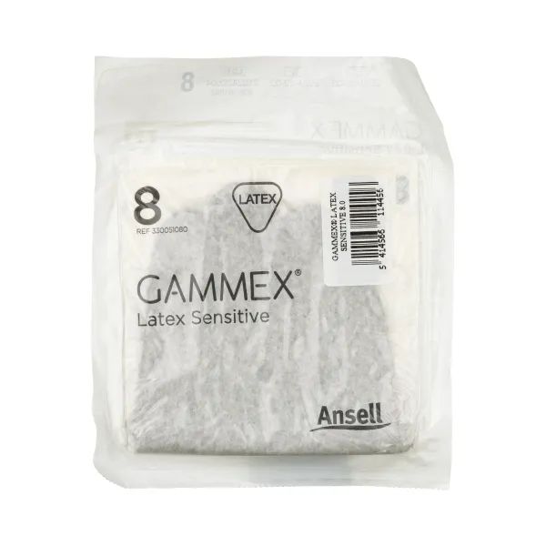 %Перчатки хирургические стерильные gammex pf sensitive латексные без пудры размер 8