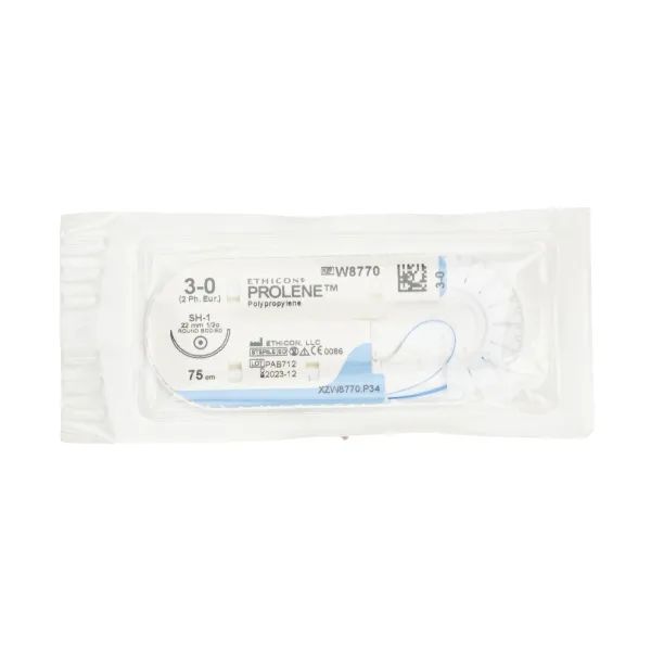 %Prolene w8770 3/0 75 см игла 22 мм колющая №1