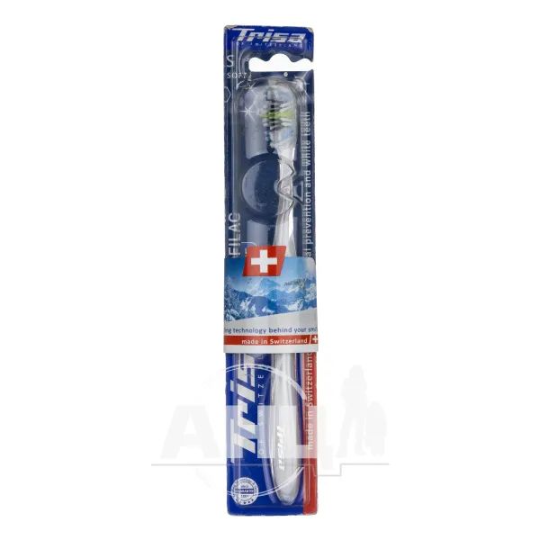 %Зубная щетка Trisa profilac white мягкая