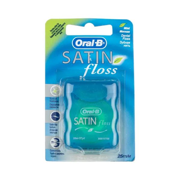 %Зубна нитка Oral-B Satin Floss 25 м