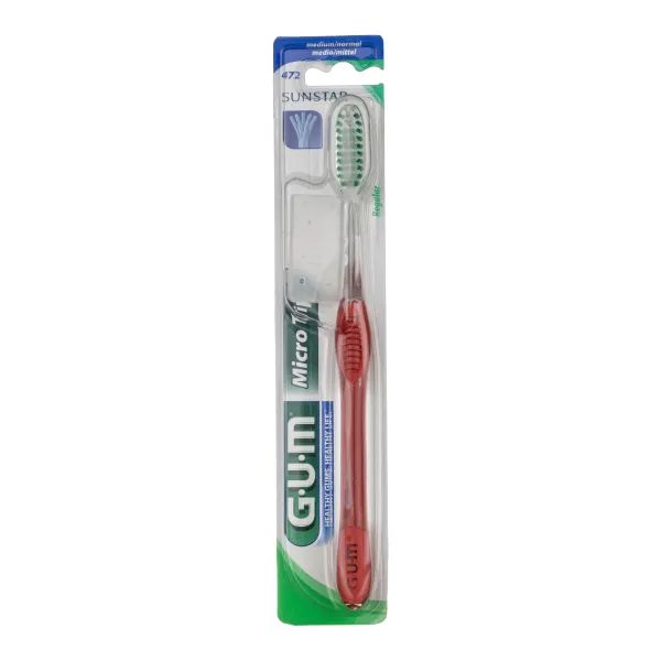 %Зубна щітка GUM Microtip повна середньо-м'яка