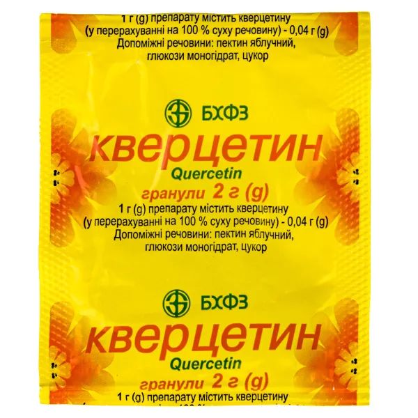 %Кверцетин гранули 0,04 г/1 г пакет 2 г №1