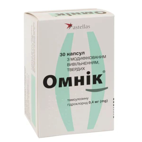 %Омник капсулы твердые с модифицированным высвобождением 0,4 мг №30