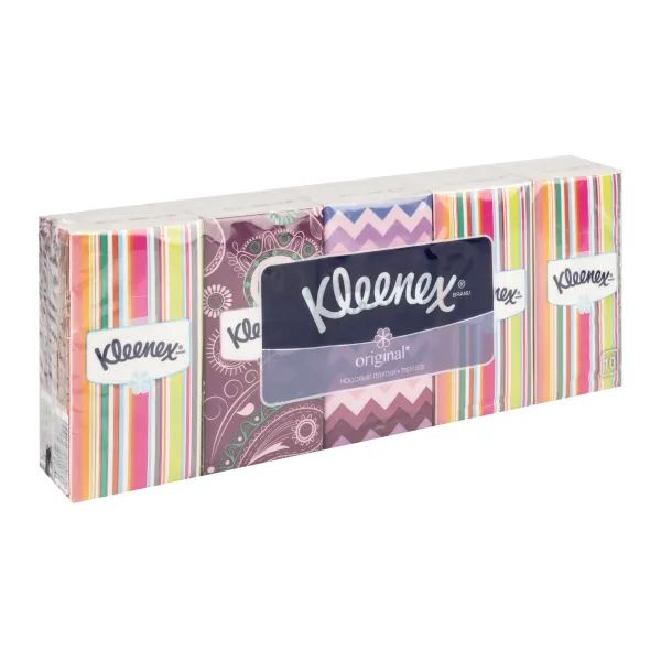 %Хустинки косметичні Kleenex білі №10 х 10