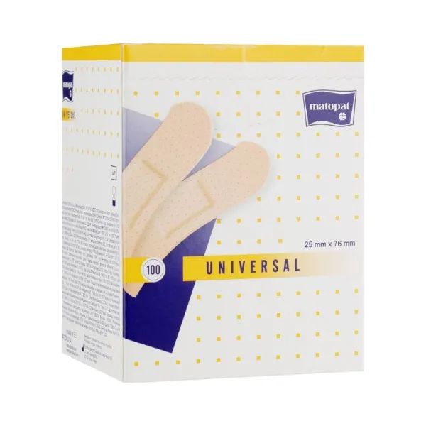 %ПЛАСТЫРЬ МЕД. MATOPAT UNIVERSAL 096 25*76 №100