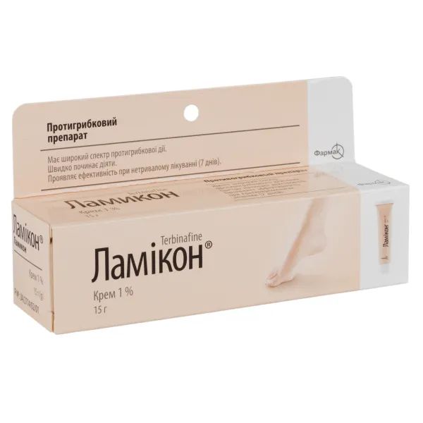 %Ламикон крем 1 % туба 15 г