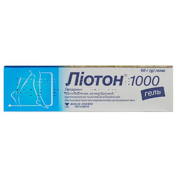 %Лиотон 1000 гель туба 50 г