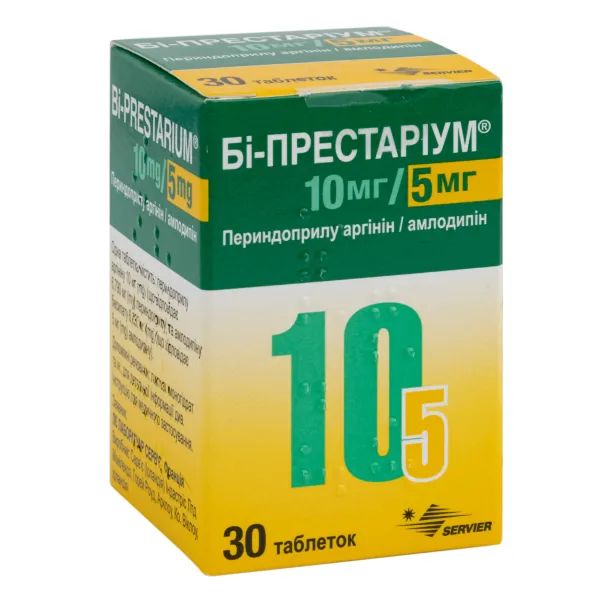 %Би-престариум 10мг/5мг таблетки контейнер №30