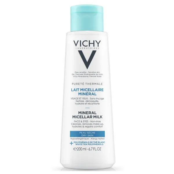 Мицеллярное молочко Vichy Purete Thermale для сухой кожи лица и глаз 200 мл