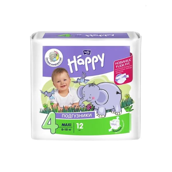 Підгузники дитячі гігієнічні Bella Baby Happy Maxi 8-18 кг №70
